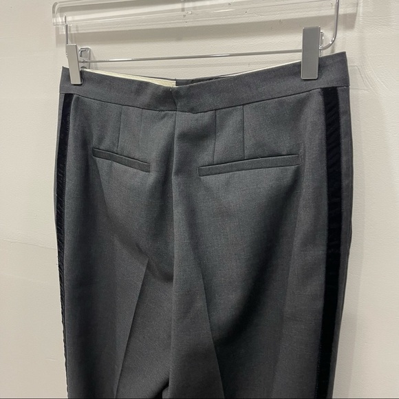 Gilmar Divisione Industria Spa Tuxedo Stripe Trouser Pants Size 40 Fleece Wool - Picture 6 of 10